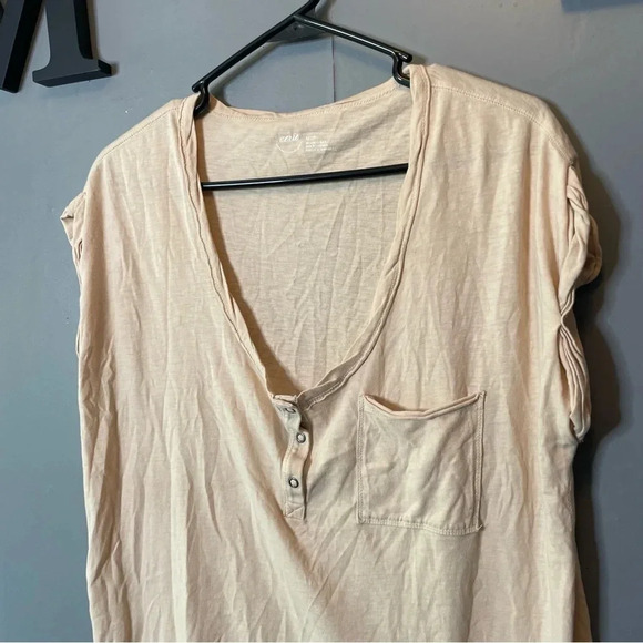 Aerie oversize light peach scoopneck short sleeve T-shirt size extra small - Picture 7 of 7